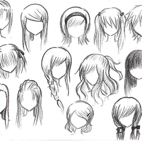 anime hairstyles for long hair